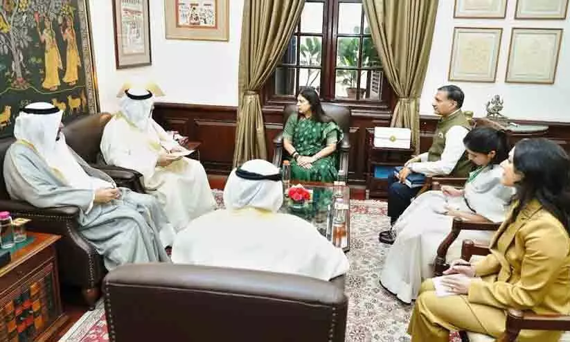 കുവൈത്ത് അസിസ്റ്റന്റ് വിദേശകാര്യ മന്ത്രി ഇന്ത്യൻ സഹമന്ത്രിയുമായി ചർച്ച നടത്തി
