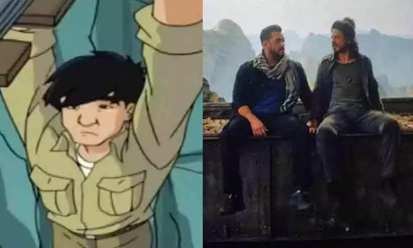 Shah Rukh Khan, Salman Khans Pathaan Train Scene COPIED From Jackie Chan Animated Series