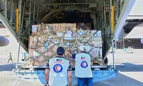 സു​ഡാ​ന് സ​ഹാ​യ​വു​മാ​യി കു​വൈ​ത്ത് വി​മാ​നം പു​റ​പ്പെ​ട്ടു