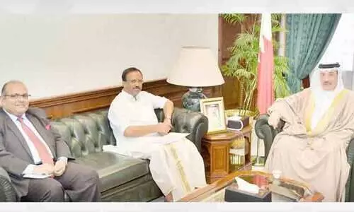 കേന്ദ്രമന്ത്രി വി. മുരളീധരനെ സ്വീകരിച്ചു