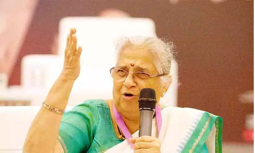 വി​ദ്യാ​ഭ്യാ​സ​ത്തി​ലൂ​ടെ മാ​ത്ര​മേ ലിം​ഗ​സ​മ​ത്വം സാ​ധ്യ​മാ​കൂ -സു​ധ മൂ​ർ​ത്തി