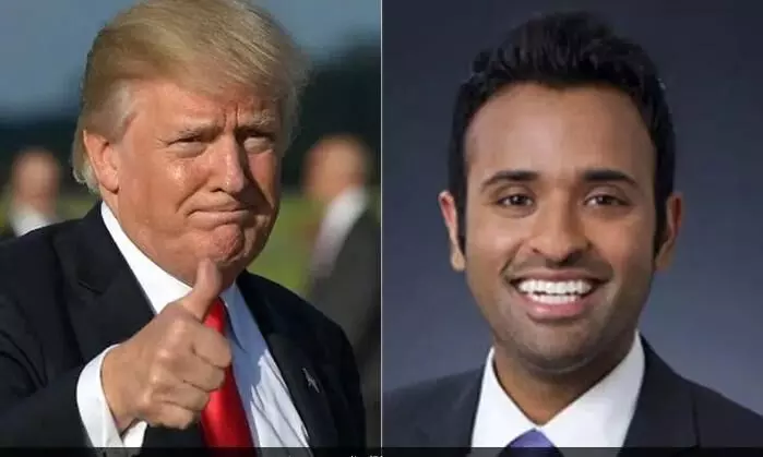 യു.എസ് പ്രസിഡന്റ് തെരഞ്ഞെടുപ്പ്: റിപ്പബ്ലിക്കൻ സ്ഥാനാർഥിയാകാൻ ട്രംപിനൊപ്പം ഇന്ത്യൻ വംശജൻ വിവേക് രാമസ്വാമിയും- പ്രശംസ ചൊരിഞ്ഞ് മുൻ പ്രസിഡന്റ് യു.എസ് പ്രസിഡന്റ് തെരഞ്ഞെടുപ്പ്: റിപ്പബ്ലിക്കൻ സ്ഥാനാർഥിയാകാൻ ട്രംപിനൊപ്പം ഇന്ത്യൻ വംശജൻ വിവേക് രാമസ്വാമിയും- പ്രശംസ ചൊരിഞ്ഞ് മുൻ പ്രസിഡന്റ്