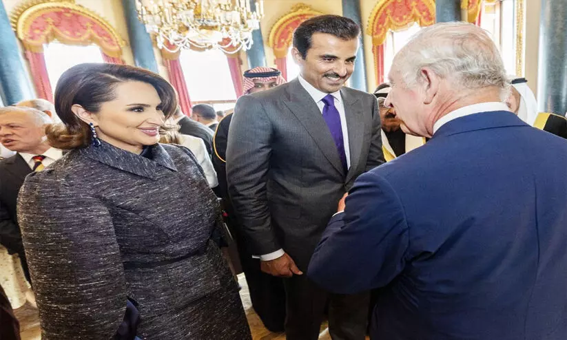 കിരീടധാരണച്ചടങ്ങിൽ പങ്കെടുത്ത് അമീർ കിരീടധാരണച്ചടങ്ങിൽ പങ്കെടുത്ത് അമീർ