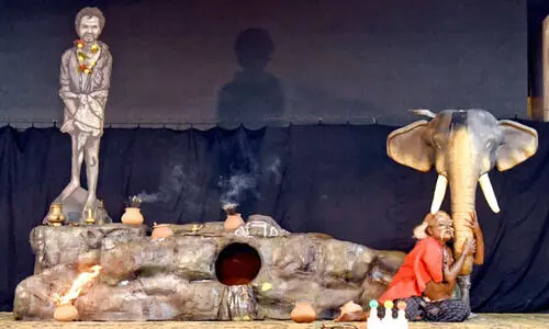 കേരള സർവകലാശാല കലോത്സവം; ‘അരിക്കൊമ്പൻ’ വേദിയിൽ