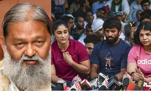 വനിത ഗുസ്‍തി താരങ്ങൾക്ക് ബി.ജെ.പി മ​ന്ത്രിയുടെ പിന്തുണ