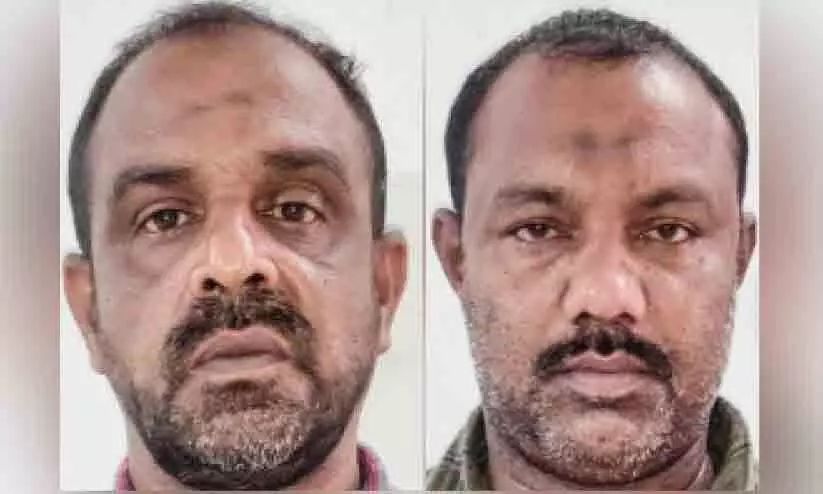 മണൽ കടത്ത് പൊലീസ് പിടികൂടി; രണ്ടുപേർ അറസ്റ്റിൽ
