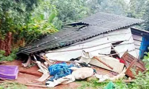 അരിക്കൊമ്പൻ പോയിട്ടും കാട്ടാനഭീഷണി തുടരുന്നു; ചിന്നക്കനാലിൽ വീട് തകർത്തു