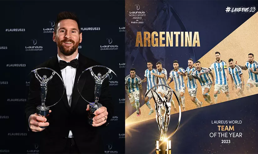 മെസ്സിക്കും അർജന്റീനക്കും ലോറസ് പുരസ്കാരങ്ങൾ