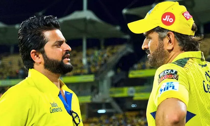 ഐ.പി.എല്ലിൽനിന്ന് ധോണിയുടെ വിരമിക്കൽ; വെളിപ്പെടുത്തലുമായി സുരേഷ് റെയ്ന ഐ.പി.എല്ലിൽനിന്ന് ധോണിയുടെ വിരമിക്കൽ; വെളിപ്പെടുത്തലുമായി സുരേഷ് റെയ്ന