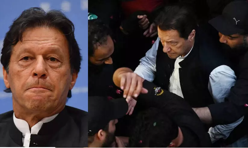 പാകിസ്താൻ മുൻ പ്രധാനമന്ത്രി ഇമ്രാൻ ഖാൻ അറസ്റ്റിൽ