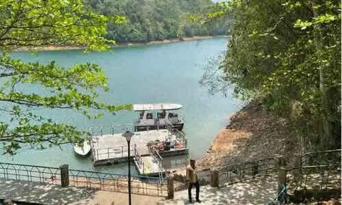 Inspection at Neyyardam Reservoir