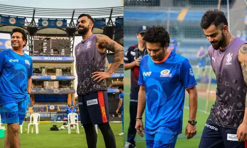 ‘59679 റൺസ്, 175 സെഞ്ച്വറികൾ, ഒരു ഐ.പി.എൽ ട്രോഫി’; ഇതിഹാസങ്ങൾ കണ്ടുമുട്ടിയപ്പോൾ...!