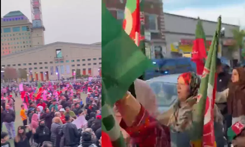 ഇമ്രാൻ ഖാന്റെ അറസ്റ്റ്: അമേരിക്കയിലും യുകെയിലും കാനഡയിലുമുൾപ്പെടെ പ്രതിഷേധം ഇമ്രാൻ ഖാന്റെ അറസ്റ്റ്: അമേരിക്കയിലും യുകെയിലും കാനഡയിലുമുൾപ്പെടെ പ്രതിഷേധം