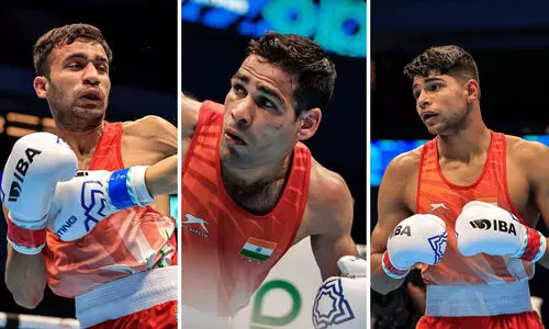 ചരിത്രത്തിലേക്ക് ഇടിച്ചുകയറി ഇന്ത്യ; ലോക പുരുഷ ബോക്സിങ് ചാമ്പ്യൻഷിപ്പിൽ മൂന്ന് മെഡലുകൾ ഉറപ്പാക്കി