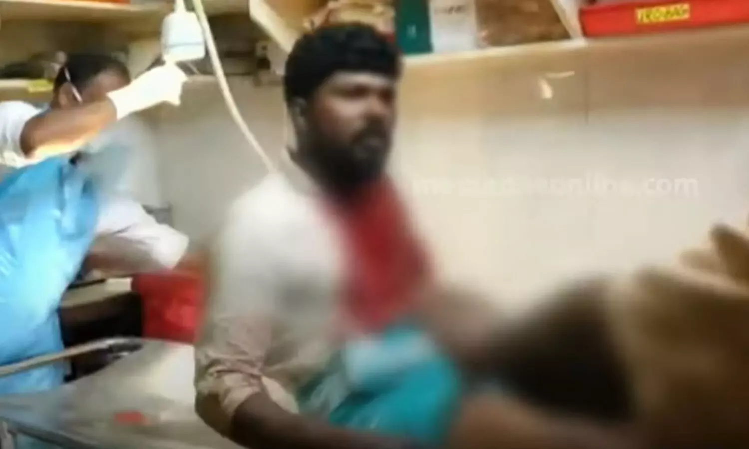 violent man in Idukki hospital