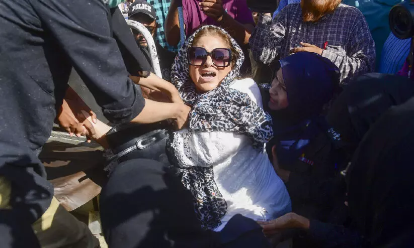 PTI worker arrest PTI worker arrest