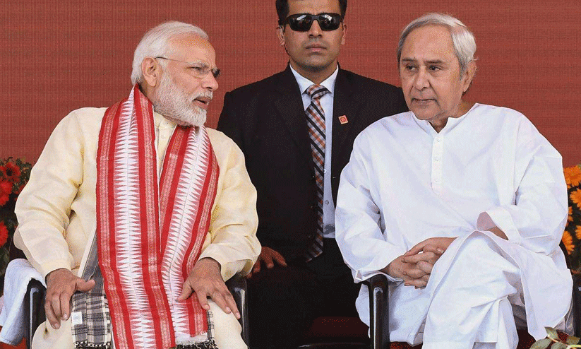 Naveen Patnaik with PM modi