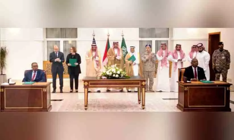 സു​ഡാ​ൻ സമാധാനത്തിലേക്ക് പ്രാ​ഥ​മി​ക ക​രാ​ർ