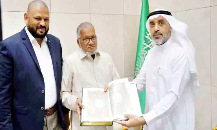 കെ.​എ​ൻ.​എം നേ​താ​ക്ക​ളെ സൗ​ദി മ​ത​കാ​ര്യ മ​ന്ത്രാ​ല​യം സ്വീ​ക​രി​ച്ചു