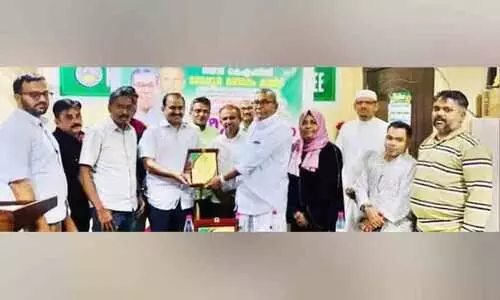 റി​യാ​ദ് കെ.​എം.​സി.​സി ബേ​പ്പൂ​ർ മ​ണ്ഡ​ലം ക​മ്മി​റ്റി മു​സ്‍ലിം ലീ​ഗ് നേ​താ​ക്ക​ൾ​ക്ക് സ്വീ​ക​ര​ണം ന​ൽ​കി