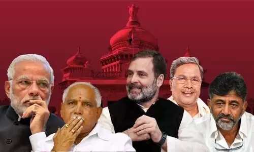 ഇത് കർണാടക സ്റ്റോറി! ആരവത്തിൽ കോൺഗ്രസ് ഓഫിസ്, ആളൊഴിഞ്ഞ് ബി.ജെ.പി ആസ്ഥാനം