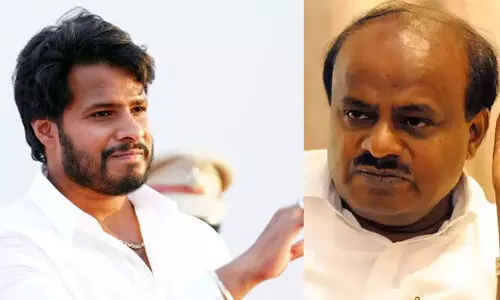 തന്നെ തോൽപിക്കാൻ ബി.ജെ.പിയും കോൺഗ്രസും കൈകോർത്തു -കുമാരസ്വാമിയുടെ മകൻ നിഖിൽ