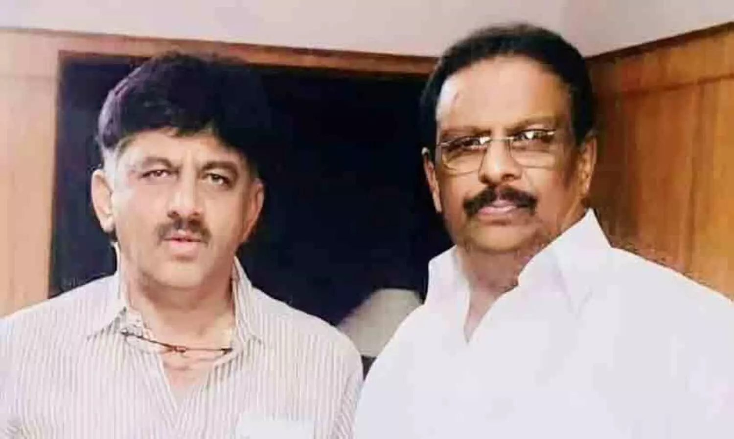 K Sudhakaran with dk