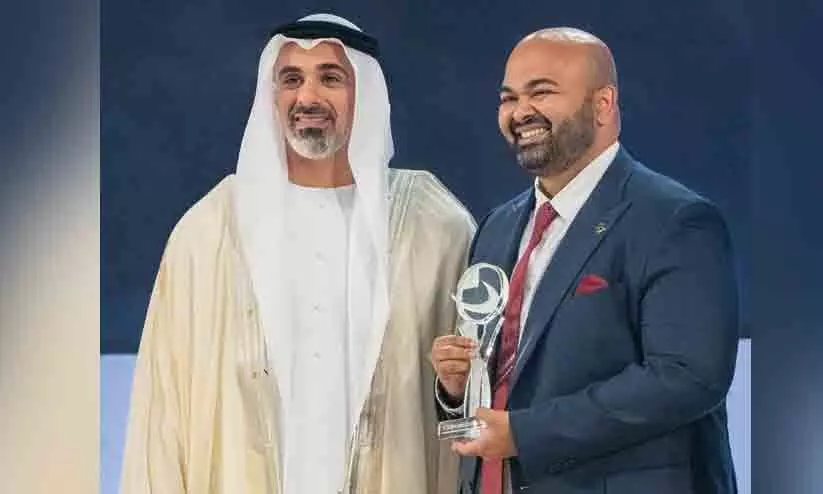 Sheikh Khalifa Excellence Award to a young Malayali businessman Sheikh Khalifa Excellence Award to a young Malayali businessman