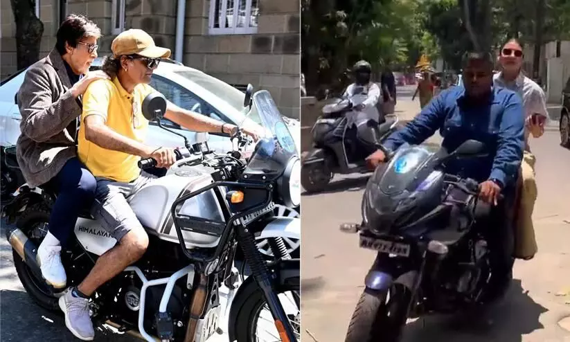 Mumbai Traffic Police Takes Note Of Amitabh Bachchan, Anushka Sharmas Helmet-Less Pics Mumbai Traffic Police Takes Note Of Amitabh Bachchan, Anushka Sharmas Helmet-Less Pics