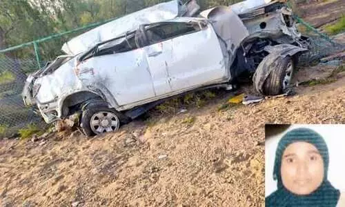 കാ​ർ മ​റി​ഞ്ഞ്​ അ​പ​ക​ടം; തി​രൂ​ർ സ്വ​ദേ​ശി​നി മ​രി​ച്ചു