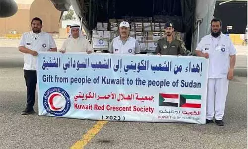 സു​ഡാ​ന് സ​ഹാ​യം തു​ട​രു​ന്നു; ഒ​മ്പ​താ​മ​ത്തെ വി​മാ​നം അ​യ​ച്ചു