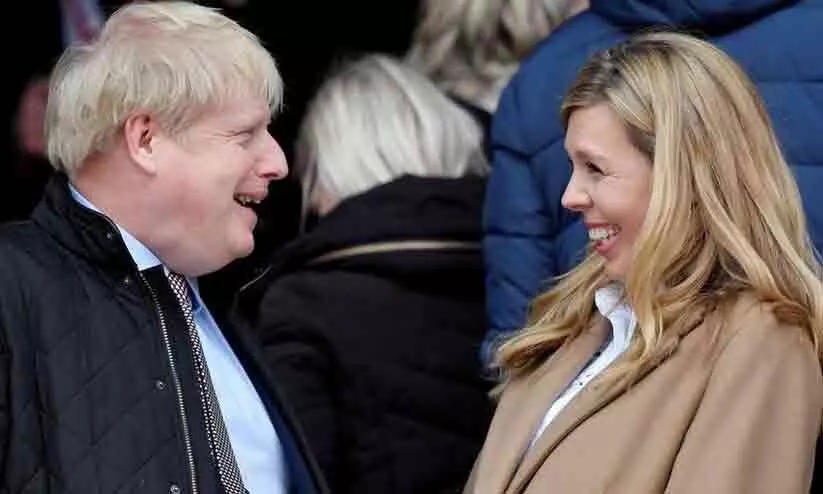 Boris Johnson with wife Carrie Johnson Boris Johnson with wife Carrie Johnson