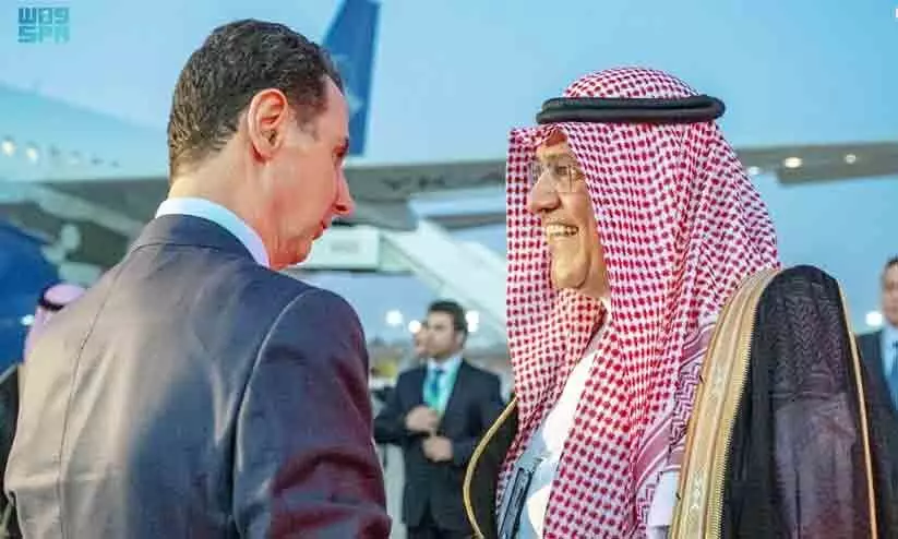 അറബ് രാജ്യങ്ങളുടെ കാര്യങ്ങളിൽ വിദേശ ഇടപെടൽ തടയണം –സിറിയൻ പ്രസിഡൻറ് അറബ് രാജ്യങ്ങളുടെ കാര്യങ്ങളിൽ വിദേശ ഇടപെടൽ തടയണം –സിറിയൻ പ്രസിഡൻറ്