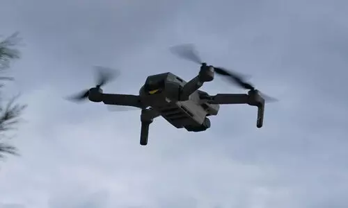 drone in sky