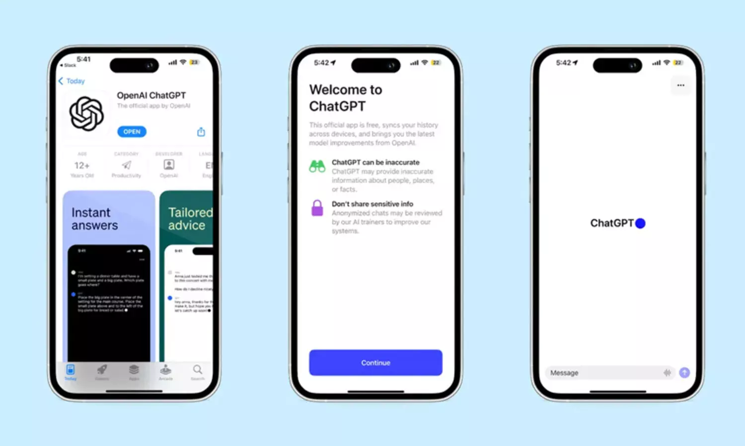 ചാറ്റ്ജിപിടി ഐ.ഒ.എസ് ആപ്പ് അവതരിപ്പിച്ച് ഓപൺഎഐ; തുടക്കത്തിൽ ലഭ്യമാവുക യു.എസിൽ മാത്രം