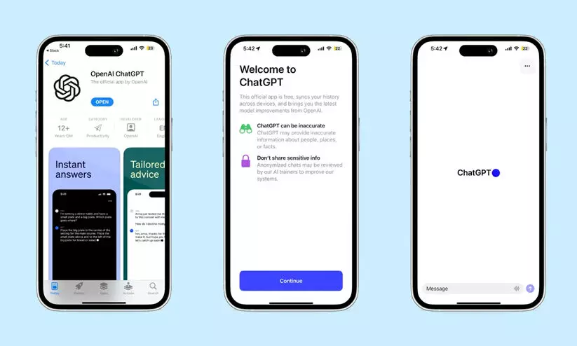 ചാറ്റ്ജിപിടി ഐ.ഒ.എസ് ആപ്പ് അവതരിപ്പിച്ച് ഓപൺഎഐ; തുടക്കത്തിൽ ലഭ്യമാവുക യു.എസിൽ മാത്രം