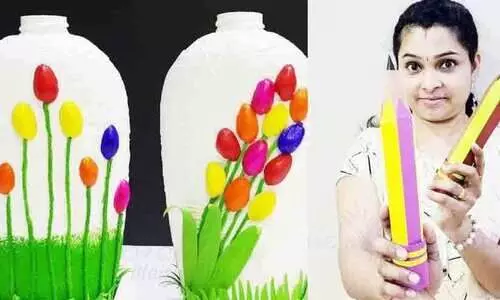 പാഴ് വസ്തുക്കളെ മികച്ച കലാസൃഷ്ടികളാക്കുകയാണീ ബ്ലെയ്സി