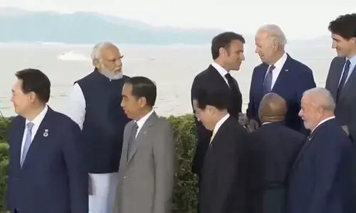 ‘നമ്മുടെ വിശ്വഗുരു തനിച്ചായി!’; ജി7 ഉച്ചകോടിയിൽ ലോകനേതാക്കൾക്കിടയിൽ ഒറ്റപ്പെട്ട മോദിയുടെ വിഡിയോ പങ്കുവെച്ച് പ്രശാന്ത് ഭൂഷൺ