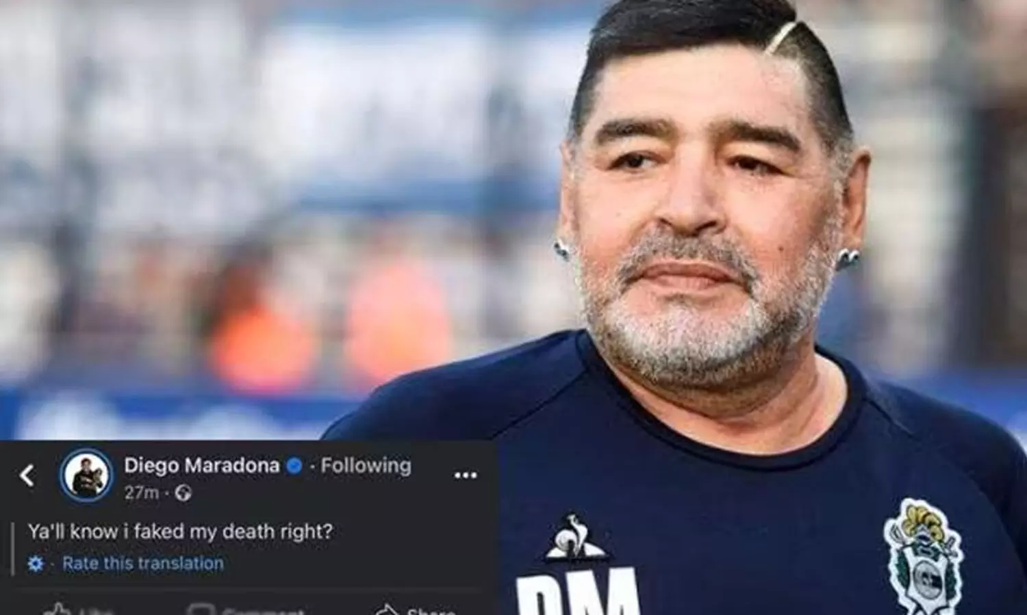 ‘എന്‍റെ മരണം വ്യാജമായിരുന്നു’; മറഡോണയുടെ ഫേസ്ബുക്കിൽ വിചിത്ര സന്ദേശം; ഞെട്ടി ആരാധകർ