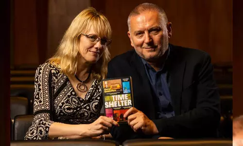 Georgi Gospodinov, right, and Angela Rodel