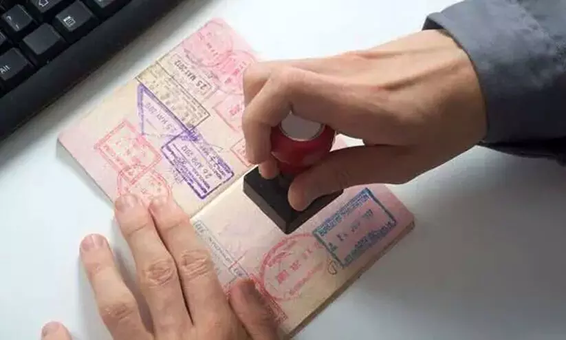 visa stamping