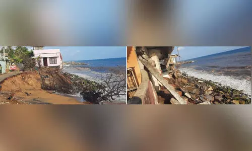 മുണ്ടയ്ക്കലിൽ കടൽകയറ്റം രൂക്ഷം; വീടുകൾ തകർച്ചഭീഷണിയിൽ