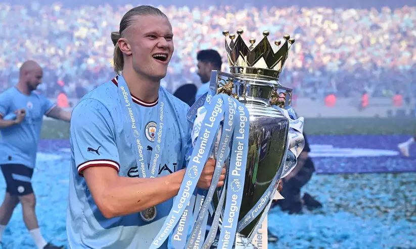 എർലിങ് ഹാലണ്ടിന് പ്രീമിയർ ലീഗ് പ്ലെയർ ഓഫ് ദി ഇയർ പുരസ്കാരം എർലിങ് ഹാലണ്ടിന് പ്രീമിയർ ലീഗ് പ്ലെയർ ഓഫ് ദി ഇയർ പുരസ്കാരം