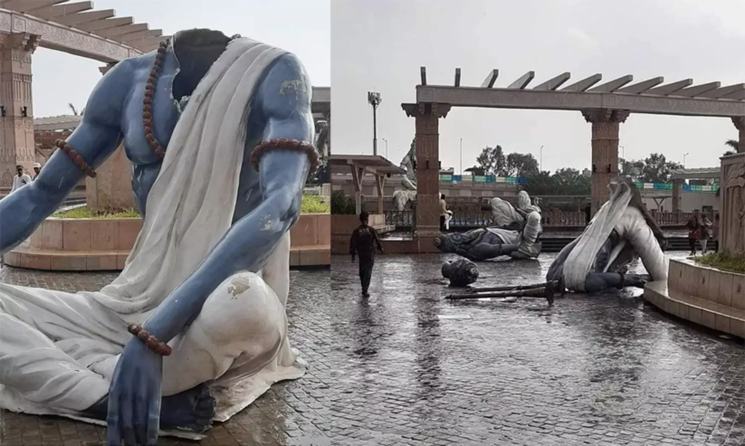 850 കോടിയുടെ മഹാകാൽ ഇടനാഴിയിൽ ആറ് പ്രതിമകൾ കാറ്റിൽ തകർന്നു; ഏഴുമാസം മുമ്പ് മോദി ഉദ്ഘാടനം ചെയ്ത പാതയിലാണ് നാശനഷ്ടം