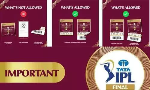 മഴ മുടക്കിയ ഐ.പി.എൽ ഫൈനൽ കാണാൻ ഫിസിക്കൽ ടിക്കറ്റ് നിർബന്ധം