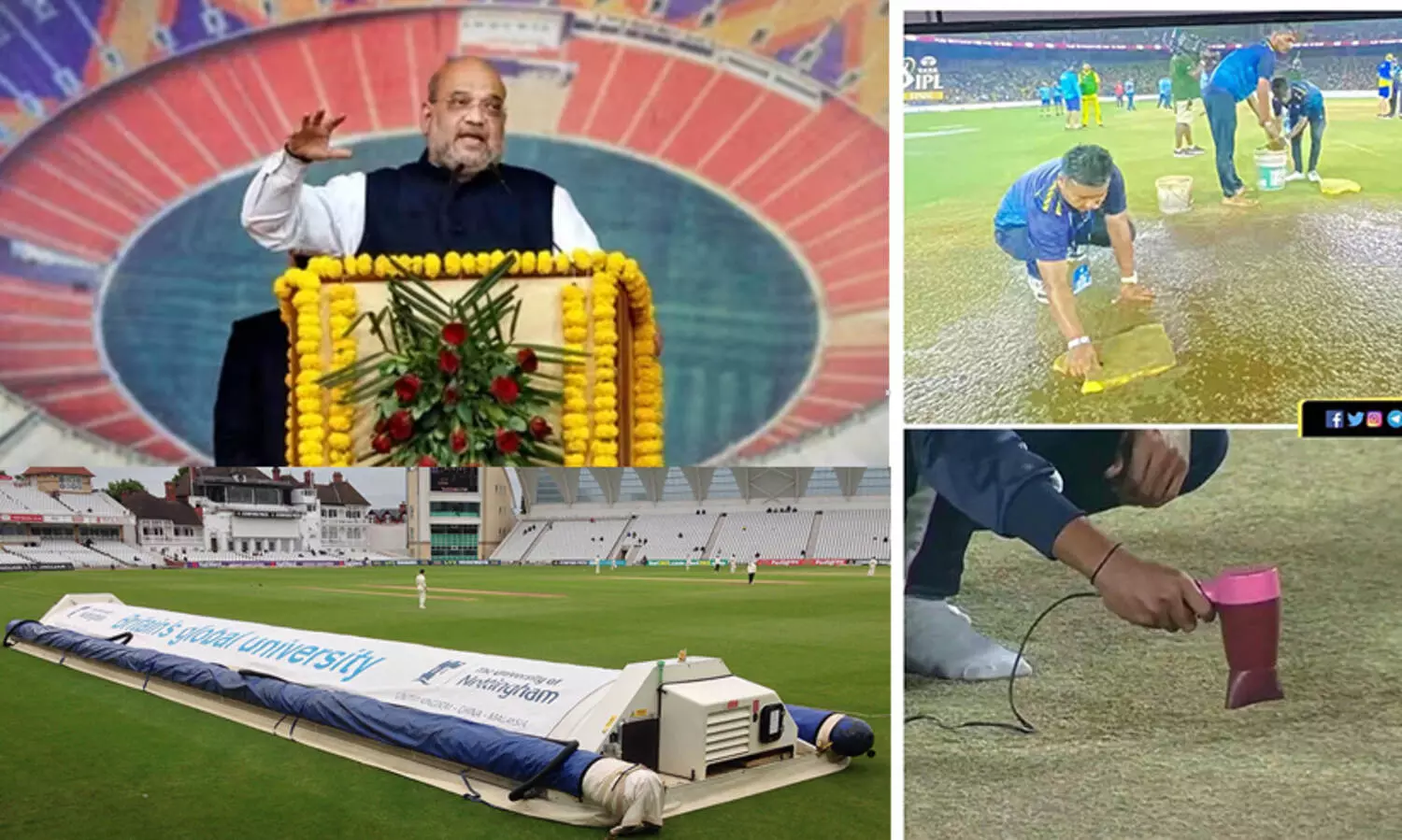 30 മിനിറ്റിൽ കളി പുനരാരംഭിക്കാം...! കനത്തമഴയിൽ ഒഴുകിപ്പോയ അമിത്ഷായുടെ വാക്കുകളെ തേടിപ്പിടിച്ച് ട്രോളർമാർ