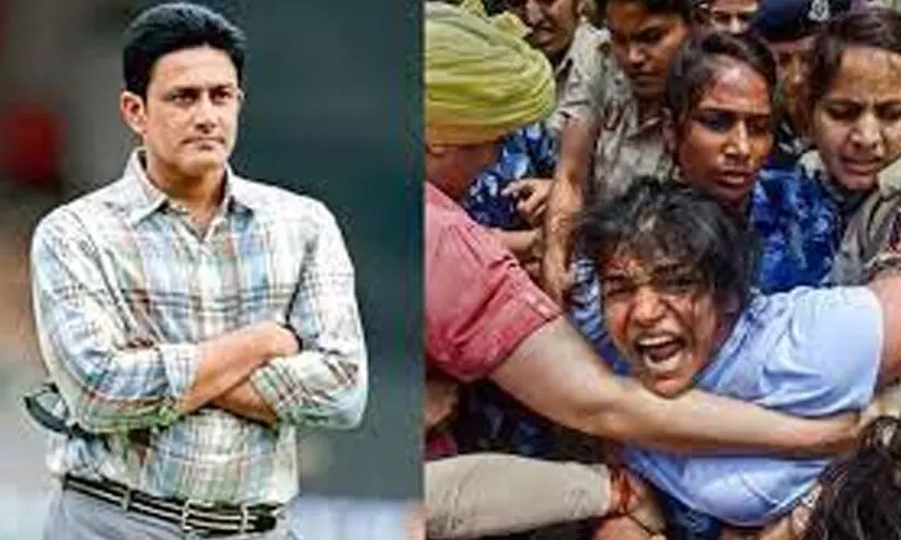 ‘ആ സംഭവം ഏറെ നിരാശയുണ്ടാക്കി’; ഗുസ്തി താരങ്ങൾക്ക് പിന്തുണയുമായി അനിൽ കുംബ്ലെ