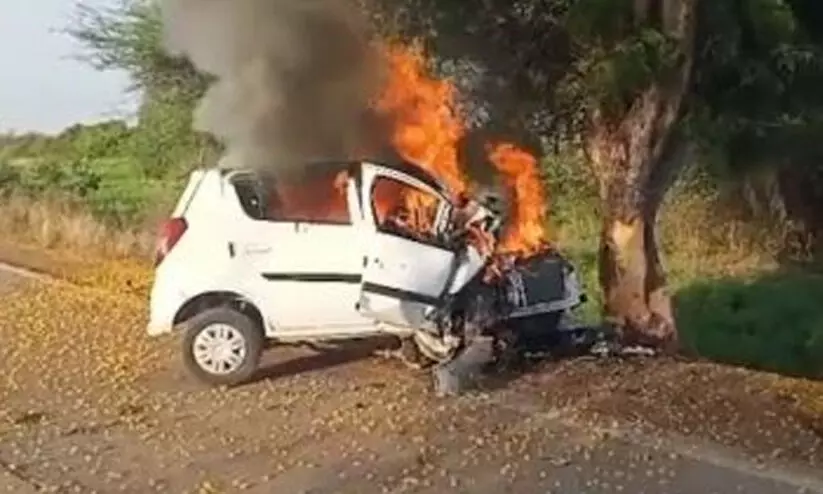 car fire mp 987756