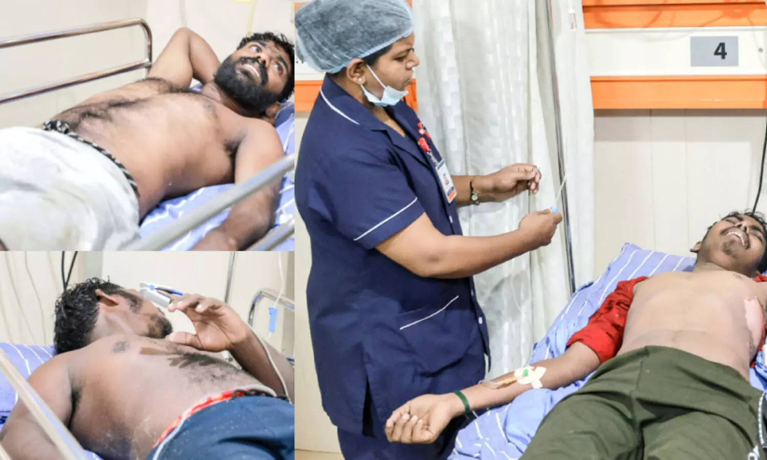 മിന്നലിൽ 11 തൊഴിലാളികൾക്ക് പരിക്ക്