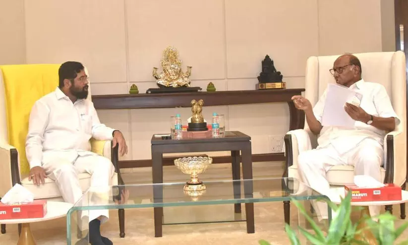 Sharad Pawar, Eknath Shinde Sharad Pawar, Eknath Shinde